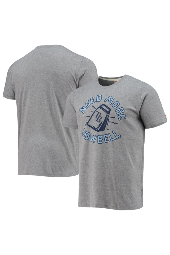 Men's Homage Heathered Gray Tampa Bay Rays Hyper Local Tri-Blend T-Shirt