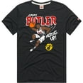 thumbnail image 1 of Men's Homage Jimmy Butler Red Miami Heat Comic Book Player Tri-Blend T-Shirt, 1 of 3
