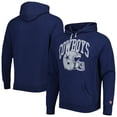 thumbnail image 1 of Men's Homage Navy Dallas Cowboys Retro Helmet Tri-Blend Raglan Pullover Hoodie, 1 of 3