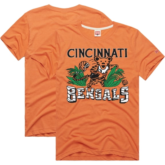 Men's Homage Orange Cincinnati Bengals NFL x Grateful Dead Tri-Blend T-Shirt