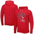 thumbnail image 1 of Men's Homage Red Atlanta Falcons Retro Helmet Tri-Blend Raglan Pullover Hoodie, 1 of 3