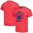 thumbnail image 1 of Men's Homage Red Los Angeles Angels Doodle Collection It's Rally Time Tri-Blend T-Shirt, 1 of 3
