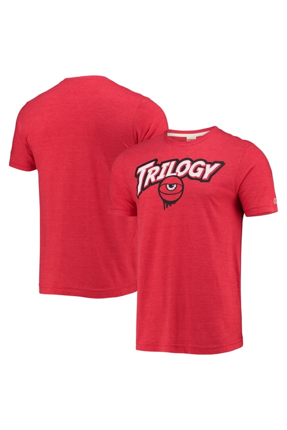 Men's Homage Red Trilogy Logo Tri-Blend T-Shirt
