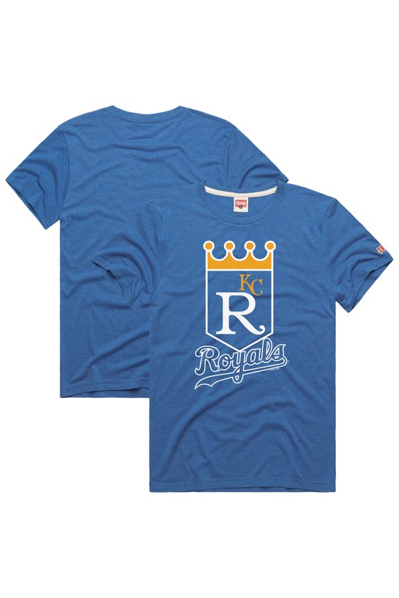 Men's-Homage Royal Kansas City Royals Hyper Local Tri-Blend T-Shirt