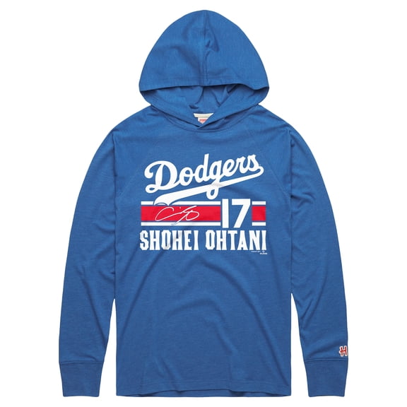 Men's Homage Shohei Ohtani Royal Los Angeles Dodgers Cooperstown Collection Signature Name & Number Long Sleeve