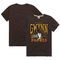 Men's Homage Tony Gwynn Brown San Diego Padres Graphic Player T-Shirt