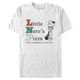 thumbnail image 1 of Men's Home Alone Little Nero’s Pizza  Graphic Tee White Medium, 1 of 10