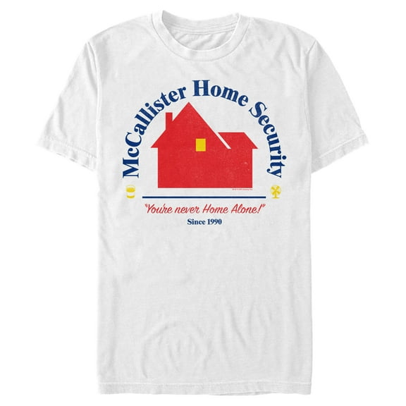 Men's Home Alone McCallister Home Security  Graphic Tee White X Large