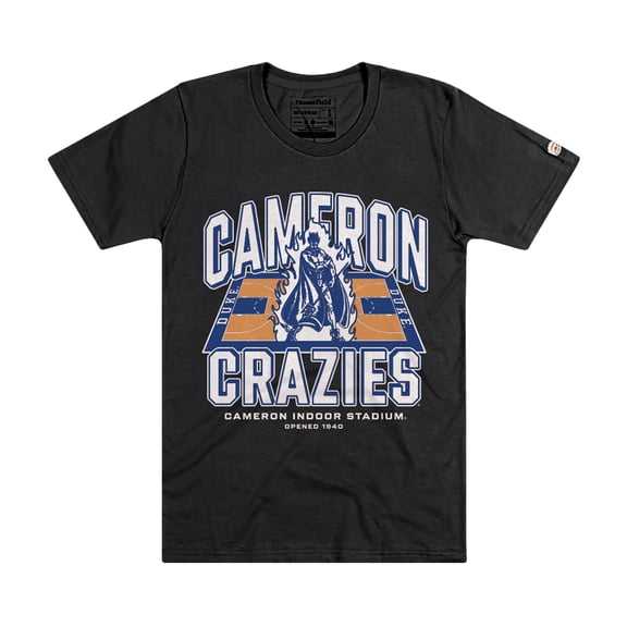 Men's Homefield Black Duke Blue Devils Basketball Vintage T-Shirt