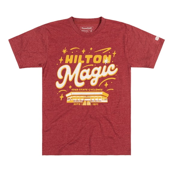 Men's Homefield Cardinal Iowa State Cyclones Basketball Vintage T-Shirt