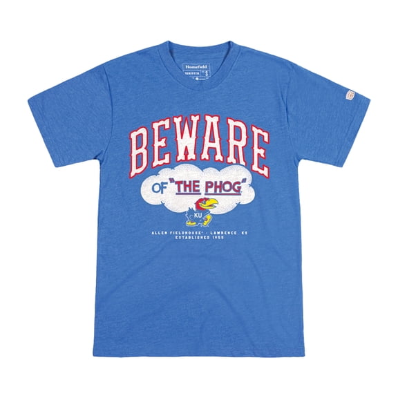 Men's Homefield Royal Kansas Jayhawks Basketball Vintage T-Shirt