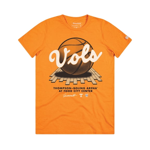 Men's Homefield Tennessee Orange Tennessee Volunteers Basketball Vintage T-Shirt