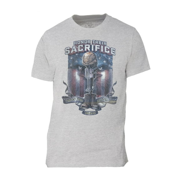 Men's Honor the Sacrifice Short-Sleeve T-Shirt - Heather Grey - Large