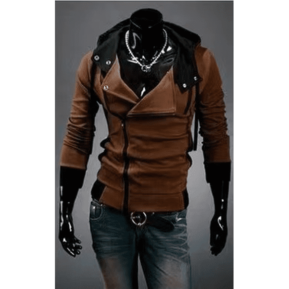 Men's Hooded Active Cool Casual Jacket Solid Coat