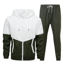 Men s 100 Dollar Money Print Hip Hop Track Suits 2 Piece Sweatsuit Set ST805 White 5X Large Walmart