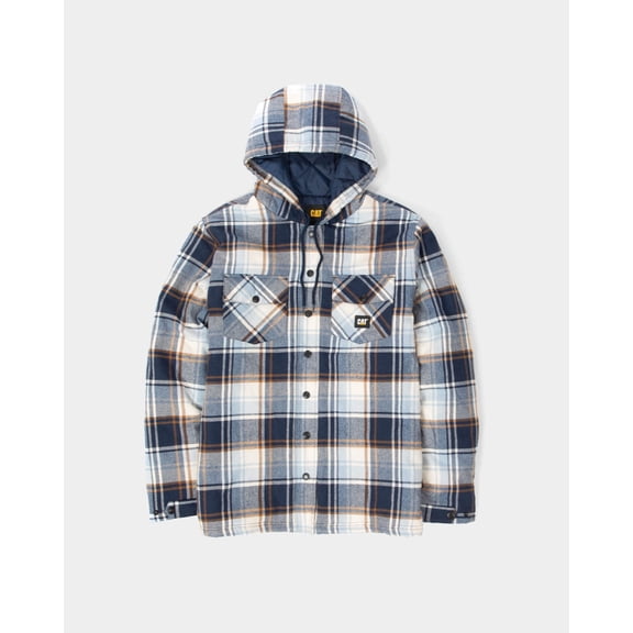 Men's Hooded Flannel Shirt Jac | CAT® WORKWEAR
