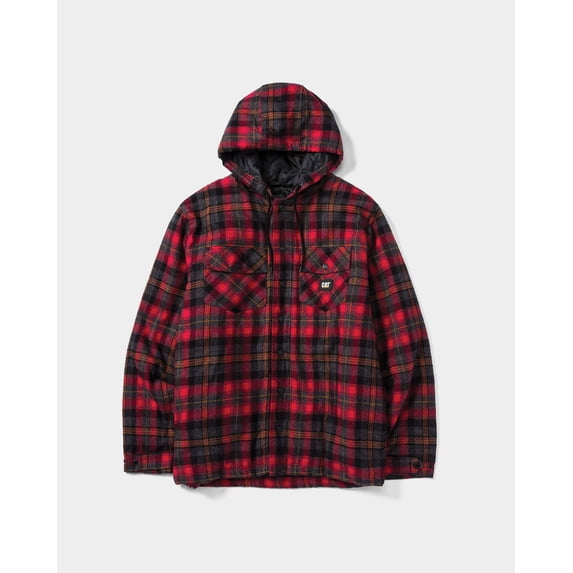 Men's Hooded Flannel Shirt Jac | CAT® WORKWEAR