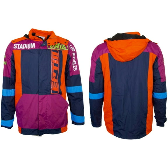 Men's Hooded Jacket Stadium Status Los Angeles Long Sleeve Hoodie Track Jacket, Multi, M