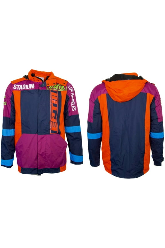 Men's Hooded Jacket Stadium Status Los Angeles Long Sleeve Hoodie Track Jacket, Multi, S