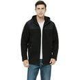 Men's Hooded Polar Fleece Jackets Big & Tall Full Zip Bonded Hoodie