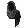 thumbnail image 1 of Men's Hooded Scarf Distressed Fringed Lightweight Halloween Festival Wrap Scarf Accessories Free Size, 1 of 3