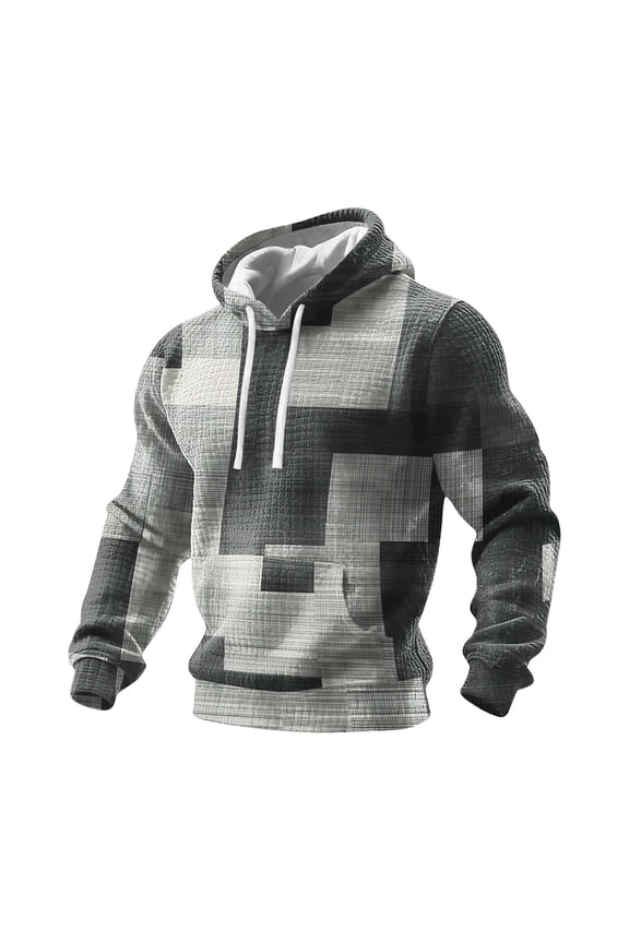 Men's Hooded Sweatshirt Long Sleeve ​Graphic Printed Pullover Tops Plus Size Vintage Tribal Aztec Outfits