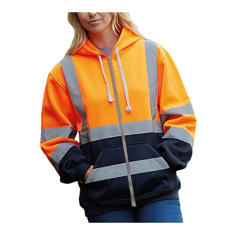 Safety orange winter jacket cheap