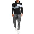 thumbnail image 1 of Men’s Hooded Sweatshirt and Jogger Pants Set Casual Long Sleeve Pullover Top with Drawstring Waistband Athletic Tracksuit Outfit, 1 of 4