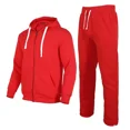 thumbnail image 1 of Men's Hooded Tracksuit 15 Piece Casual Full Zip Jogging Sweatsuit Sets(Red,L), 1 of 5