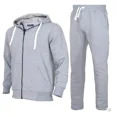 thumbnail image 1 of Men's Hooded Tracksuit 52 Piece Casual Full Zip Jogging Sweatsuit Sets(H.Grey,XL), 1 of 5