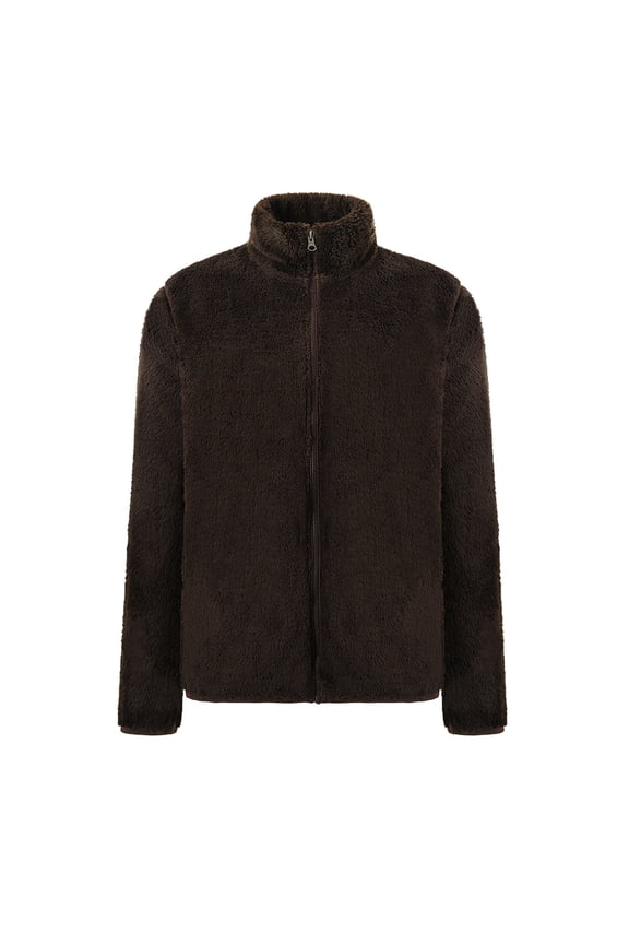 Men's Hooded Winter Cotton-padded Jacket Thickened Thermal Jacket Outdoor Zipper Lamb Fleece Jacket