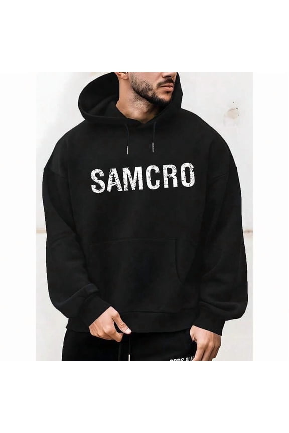 Men's Hoodeds & Women'S SAMCRO "Sons Of Anarchy" Graphic Hoodie - Casual, Long Sleeve Pullover With Pockets,100% Pure Cotton,All-Season Comfort, Casual Wear Hoodie| Skull Print Design| Comfortable F