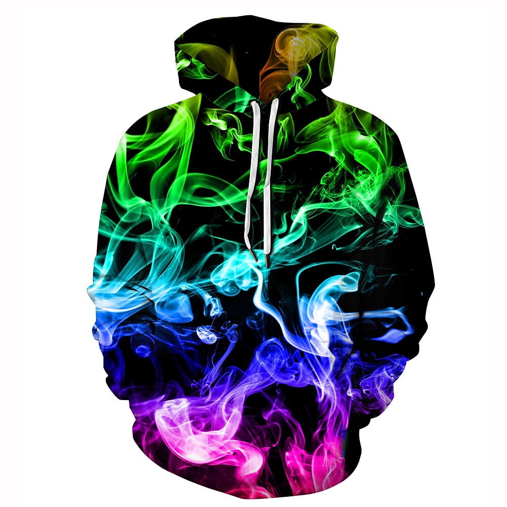 Men's Hoodie Black And White WE1803 Black Blue Yellow Daily Streetwear 3D Print Designer Casual
