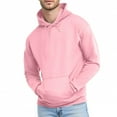 thumbnail image 1 of Men’s Hoodie Classic Red Pullover Sweatshirt Soft Fleece Adjustable Drawstring Hood Kangaroo Pocket Fall Winter Men Clothing,Size S-4XL, 1 of 5