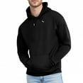thumbnail image 1 of Men’s Hoodie Classic Red Pullover Sweatshirt Soft Fleece Adjustable Drawstring Hood Kangaroo Pocket Fall Winter Men Clothing,Size S-4XL, 1 of 5