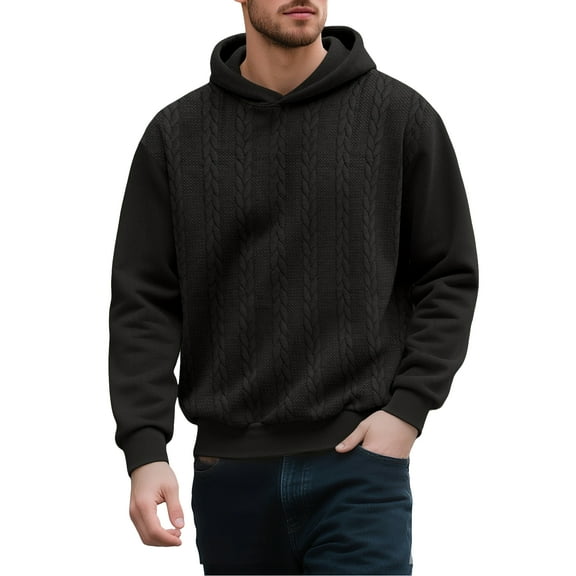 Men's Hoodie Fall Winter Outdoor Casual Loose Hooded Sweatshirt With Long Sleeves,Size S-2XL