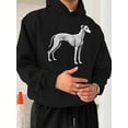 thumbnail image 1 of Men's Hoodie - Italian Greyhound Pattern Pullover, Black, Casual Style (Machine Washable) - Suitable For Italian Greyhound Owners And Pet Lovers, Dog Hoodie, Printed Design, Durable Material, Comfort, 1 of 7