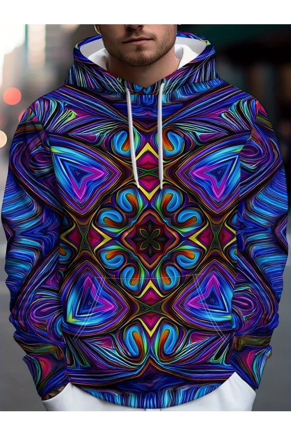 Men's Hoodie - Men's Casual Pullover Hoodie - Autumn Winter Wear, Long Sleeve Sweatshirt, Long Sleeve Hoodie, Men's Casual Clothing, Trendy Hoodie