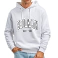 thumbnail image 1 of Men's Hoodie Men's Top Hoodie Sweatshirt Cotton Long Sleeved Casual Pullover Hoodie Solid Color, 1 of 4