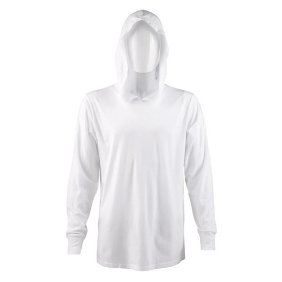 Men's Hoodie Shirts with Ridded Cuff Cotton Long Sleeve Crew Neck Active Hooded T-Shirts Sweatshirts Tee S-3XL Workout Hiking Fishing Outdoor