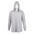 thumbnail image 1 of Men's Hoodie Shirts with Ridded Cuff Cotton Long Sleeve Crew Neck Active Hooded T-Shirts Sweatshirts Tee S-3XL Workout Hiking Fishing Outdoor, 1 of 2