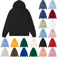 thumbnail image 1 of Men's Hoodie Solid Color Long Sleeve Pullover Sweatshirt Essentials Hoodie With Pocket Casual Drawstring Hooded Blouse Hoodies for Men, 1 of 4