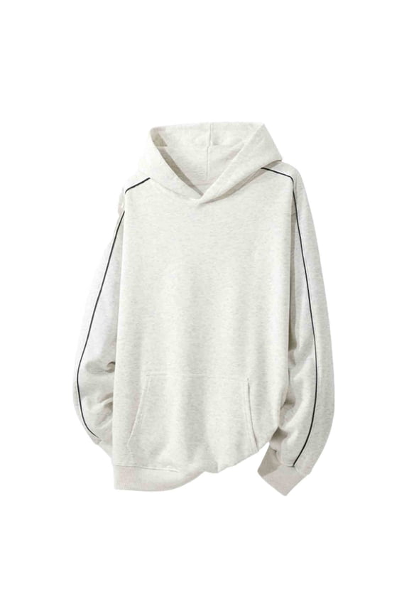 Men's Hoodie Sweatshirt Fashion Urban Streetwear Casual High Neck Pullover Sweatshirt