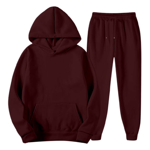 Men's Hoodie Tracksuit Sweatsuits Set 2 Piece Hooded Sweatshirts and Sweatpant Sets Color Size XXL
