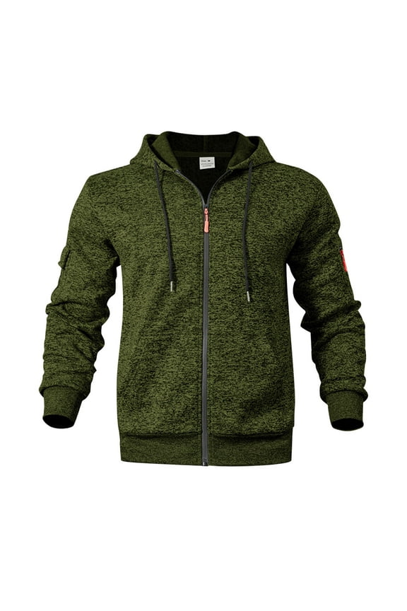 Men's Hoodie Windproof Tactical Sweatshirt Mens Combat Solid Pullover Sweater Elastic Training Running Hoody Coat Round Collar Lightweight Work Hooded Top Loose Casual Streetwear