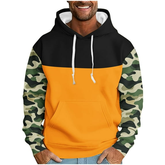 Men's Hoodies 4XL Big and Tall Camo Leisure Pullover Return Ancients Printed Sports Hooded Sweatshirts