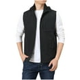 thumbnail image 1 of Men's Hoodies Big And Tall Sleeveless Loose Coat Flip Collar Waistcoat Top Casual Coat, 1 of 2