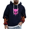 thumbnail image 1 of Men's Hoodies Butterflies Printed Sweatshirts with Pockets Lightweight Hooded Pullover Fall Outwears Work Wear Sweaters Hoody Flame Long Sleeve Tops Sportswear Hoodie for Men, 1 of 5