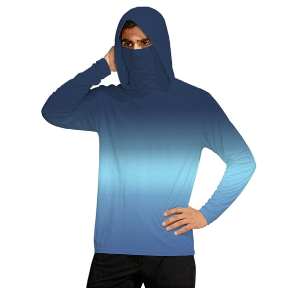 Men's Hoodies Casual Pullover Hooded Sweatshirt Gradient Print Hoodie Outdoor Pullover Fall Outfits 2026
