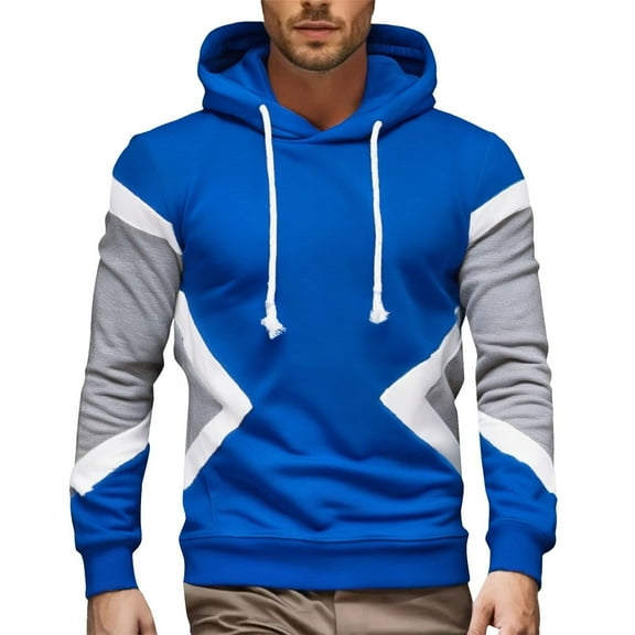 Men's Hoodies Classic Warm Pullover With Hood Autumn Winter Casual Hooded Jacket Sweatshirt Drawstring Hoodie ,Size M-3XL